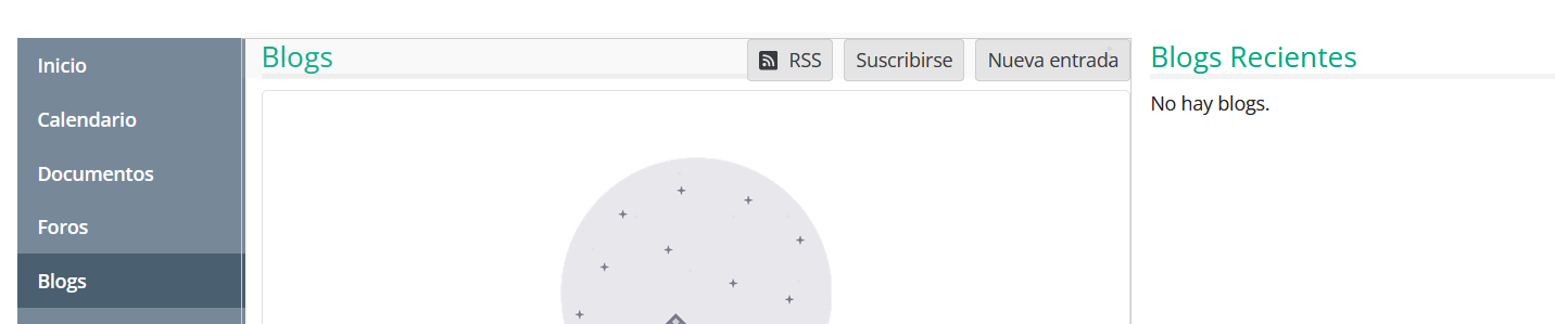 Página para gestionar los blogs